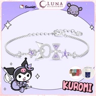 [Free silver cleaner + box] Cute "Kuromi Sanrio" Bow Bracelet | BIRTHDAY GIFT FOR LOVERS, MEANINGFUL