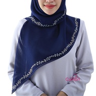 Parvifolia Tudung Bawal Cotton Batu Manik Tabur Keliling Cotton Voile Bidang 48 Corak Borong Hijab