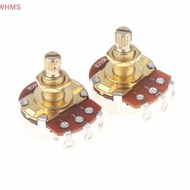 (WHMS) 1Pcs Guitar Potentiometer Pot Low Torque And Low Noise Smooth Feel Brass Shaft A500K A250K B2