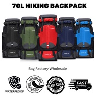 70L  Hiking Backpack Durable Backpack Sports Outdoor Adjustable Strap