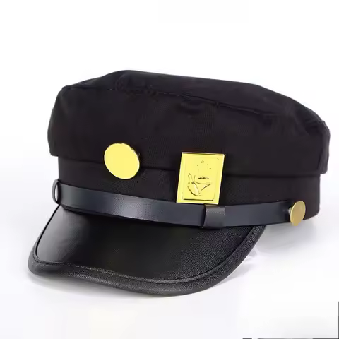 Cosplay Cap Jotaro Costume Accessories Hats Army Military Flatcap for Halloween Party