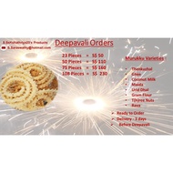 Murukku Pack of 10pcs Deepavali Snacks Orders