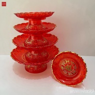 Tray Plate Red Offering Fruit Worship Buddha And The Gods Jiao Chai Jing Po Plastic Acrylic 6/7/8/9/