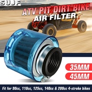 Motorcycle air filter 35mm/45mm ATV PIT Dirt Bike Splash Proof Air Filter 50cc 110cc 125cc + Cover