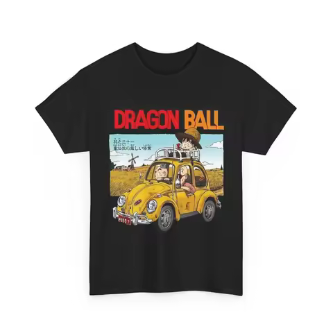 Dragon Ball Country Drive Pure Cotton T-shirt Men and Women Anime Style Fashion Comfortable Casual S