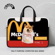 laptop bag bag VISION Cute Puppy Laptop Bag Women's New Portable Suitable for Apple macbook15 Point 6 Inch New Air13.3 Huawei Lenovo 14 Sleeve Bag Pro Protective Cover