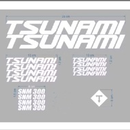 Tsunami SNM300 Fixie Bike Cutting Sticker