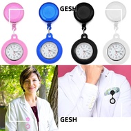 GESH Pocket Watch Doctor/Nurse Quartz Clock Clip-on Fob Watch