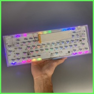 ❣ ➝ ☣ ❋ 【Ready stock】MK66 Pro Kit Mechanical Keyboard White Cover Transparent Frame for Keyboard DI