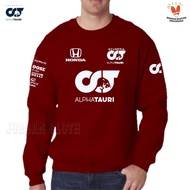 Sweater Jaket Hoodie Team Balap Honda Scuderia Alpha Tauri Formula One F1