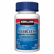 Kirkland Signature Non-Drowsy AllerClear, exp 1/31/26: Antihistamine 10mg, 365 Tabs for Allergies Lo