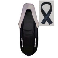 Original Hitam + sabuk Trail CRF 150 - Cover Bungkus Kulit Jok