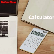 ToKerNew Easy To Use Plastic Calculator Black/Red/Blue/White 114x190x37mm Solar Calculator Office Ca
