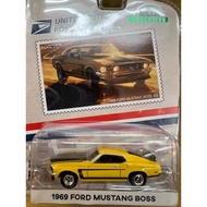 = Uranus Greenlight 1/64 1969 FORD Mustang Boss Yellow Black