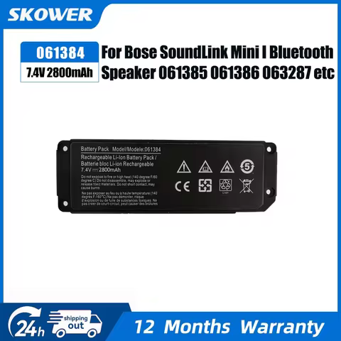 SKOWER 061384 Battery for Bose Soundlink Mini I One Gen 1 Speaker 413295 Replacement 061385 061386 0