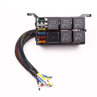 12V Relay Box 6 Slot Relay Holder 6-Channel ATC/ATO Fuse Relay Box Fuse Holder Relay