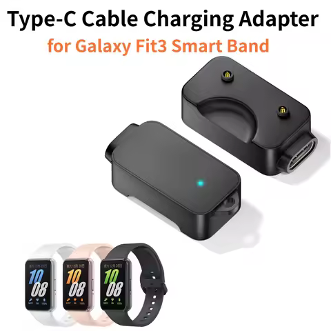 Portable USB Type-C Charging Dock For Samsung Galaxy Fit 3 Smart Band Replacement Accessories Charge