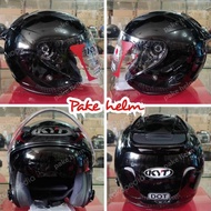 DR299 >> KYT GALAXY SLIDE SOLID BLACK GLOSSY HELMET