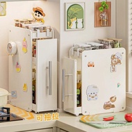 Pull-out Household Multi-functional Kitchen Oil Salt Sauce Vinegar Condiment Countertop Storage Rack