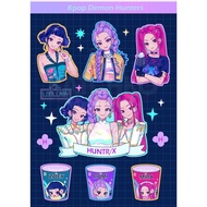 kpop demon hunters huntrix cat waterproof sticker