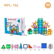 Magnet Tiles Dazzling Diamond 106 Pieces ของเล่นแผ่นตัวต่อแม่เหล็ก 106 ชิ้น