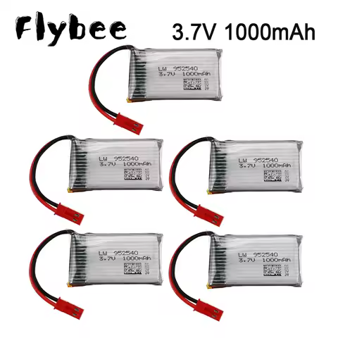 RC Drone Lipo Battery JST plug 902540 3.7V 1000mAh 25c Lipo 1S Battery For MJX x400 X300C X800 Quadc