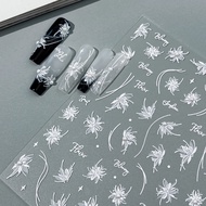 5D Pearl Embossed Flower Sticker | Nail sticker |