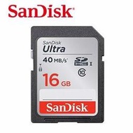 ＊鼎強數位館＊SanDisk Ultra SDHC UHS-I 16GB 記憶卡 40MB/s (展碁公司貨).