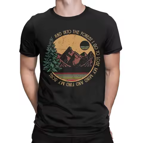 Forest Hiking Shirt – Inspirational Nature Quote Tee for Campers, Walkers, Explorers & Outdoor Enthu