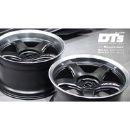 RAXER DT5 18 inch 9.5jj,10jj Et15/0 5H114 ( DARK GRAPHITE  )