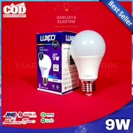 LUXCO 9 WATT CHEAP LED BULB E27 SNI ELECTRICITY-SAVING ROUND BULBa