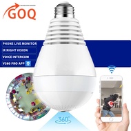 kamera GOQ Bulb Cam IP Security Camera Wifi Surveillance CCTV Cam 960P HD (V380 App)