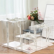 1 5-Pound PVC Pound Cake Box Clear