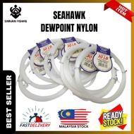 Seahawk Dewpoint Nylon Leader 6-80lbs 40yds Fishing Tali Tangsi Pancing Jigging Casting Kolam Umpan 