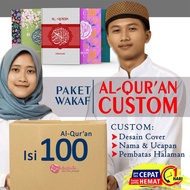 Terbaru Paket isi 100 Al-Quran Custom untuk Wakaf Berbagai Keperluan -