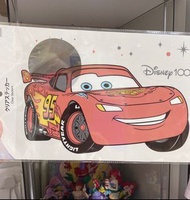 (玻璃牆貼) 日本迪士尼100周年紀念閃電王麥坤 PIXAR 反斗車王Cars Metal Lightning Mcqueen Mini Racers 行李箱貼紙wall Sticker 。disne