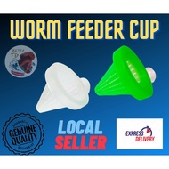 Worm feeder cup untuk cacing sutera/bloodworms with suction cup