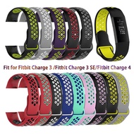for Fitbit Charge 3 SE band Replacement watchband smart Watch Sport Breathable Silicone Bracelet Fit