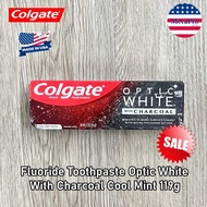 60% Sale!!!EXP:08/2025 Colgate® Fluoride Toothpaste Optic White With Charcoal Cool Mint 119g ยาสีฟัน