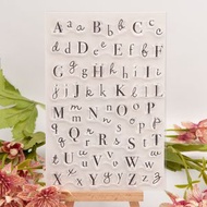 屯京 - 英文字母印章 大小寫字母透明印章模具 矽膠印章 水晶印章 翻糖蛋糕字母模具 曲奇餅乾壓花模具