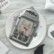 PHOTOCARD HOLDER CAHOL CARD HOLDER GREY METALIC KPOP MANHWA LENZHIN MANGA BOMTOON BLACKPINK NCT TILL