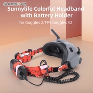 Sunnylife Suitable for DJI Avata Goggles 2/FPV Flying Glasses V2 Color Headband Fixed Elastic Strap