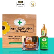 Combo cream and serum to prevent Slingshotm, fade dark spots, freckles, age spots Ngan Anh Gia Truye