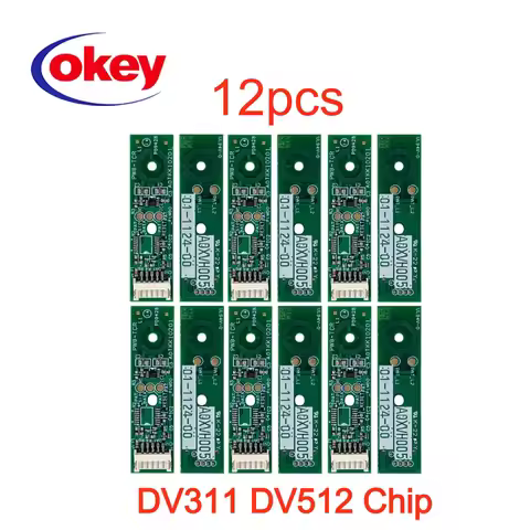 12PCS DV311 DV512 Reset Developer Chip for Konica Minolta C258 C308 C368 C224 C284 C364 C360 224 284