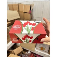 Flower Pattern Snack Box 3 Sizes 12x12 12x14 12x16 Cm