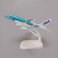 Ready goods 16cm Japan All-Japan Airlines ANA Airliner Airliner A380 Green Sea Turtle Alloy Simulati