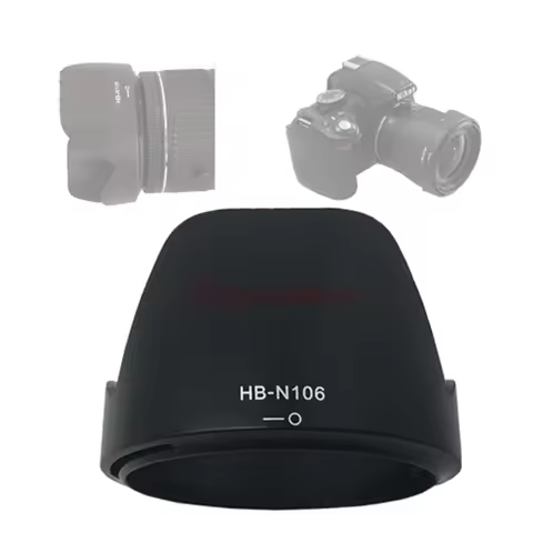 HB-N106 Lens Hood Shade for Nikon AF-P DX Nikkor 18-55mm f/3.5-5.6G VR / 18-55 F3.5-5.6 G VR HBN106 