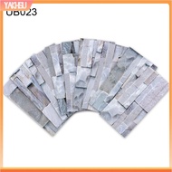yakhsu|  9Pcs 20x10cm Brick Stone Imitation Waterproof Tile Sticker DIY Floor Wall Decor