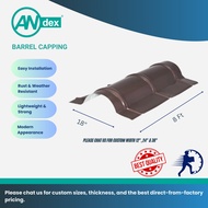 G28 Metal Roof Barrel Capping 18" / Penutup Bumbung Barrel Cap – G28 18"