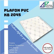 PLAFON PVC BOGOR GOLDEN MOTIF TERBARU MURAH MINIMALIS KODE KB-2045